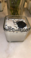 12oz Black Tourmaline & Clear Quartz Candle